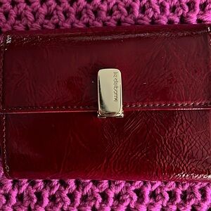 Liz Claiborne red trifold wallet